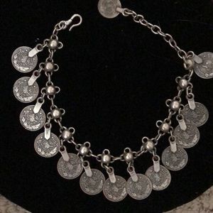 Natalie B coin anklet